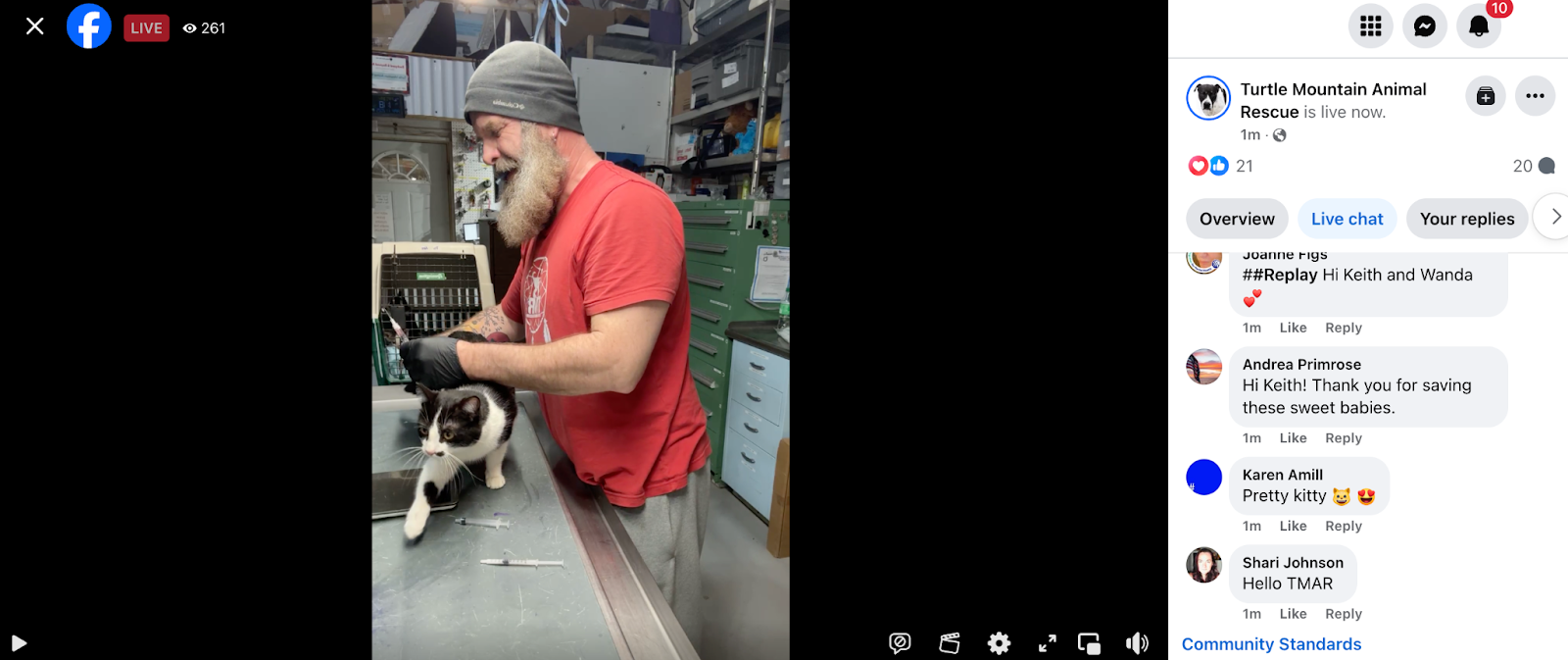 Turtle Mountain Animal rescue facebook post